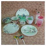 487 - ASIAN DISHWARE MIXED LOT (G385)