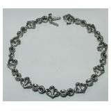 STERLING SILVER 7.50INCH BRACELET 10.40GRS