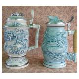 487 - HAND PAINTED BEER STEIN COLLECTIBLES BY AVON