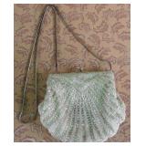487 - VINTAGE SHELL PURSE 6 1/2 ' (G332)