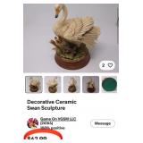 11 - EAGLE, SWAN & DOVE FIGURINES (B53)