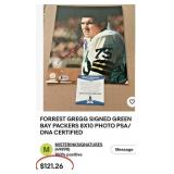 N - FORREST GREGG AUTOGRAPHED PHOTO FRAMED