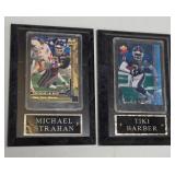 11 - STRAHAN & BARBER FOOTBALL PLAQUES (B24)