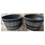 11 - LOT OF TWO PLANTERS/ TUBS (C565)