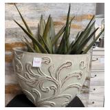 11 - FAUX PLANT IN DECORATIVE PLANTER (C548)