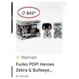11 - FUNKO POP! ZEBRA & BULLSEYE BATMAN (B14)