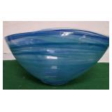 N - ART GLASS BOWL 11.5'DIA (C9)