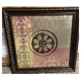 11 - ONE PIECE FRAMED WALL DECOR 26"SQ (C528)