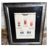 11 - COLLECTION OF STAMPS FRAMED (C533)