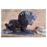 N - CARVED LION & CRYSTAL ROCK (C26)