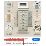J5 - JEWELRY ARMOIRE WITH CONTENTS (M29)