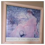 J5 - BOSTON MUSEUM OF FINE ARTS PRINT FRAMED
