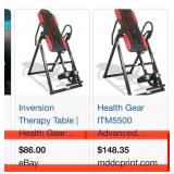 J5 - HEALTH GEAR HOME INVERSION TABLE (N19)