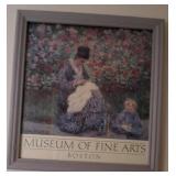J5 - BOSTON MUSEUM OF FINE ARTS PRINT FRAMED