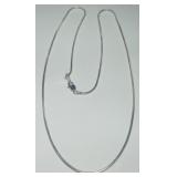 STERLING SILVER 18INCH SNAKE CHAIN 4.50GRS