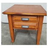 11 - TWO-DRAWER SIDE TABLE/ NIGHTSTAND (H60)