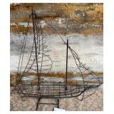 11 - SAILBOAT METAL SCULPTURE (C506)