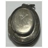 STERLING SILVER LOCKET PENDANT 7.20GRS