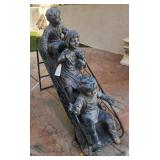 11 - CHILDREN ON SLIDE OUTDOOR SCULPTURE 44X53'