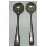 2 STERLING SILVER SPOONS 7.50GRS