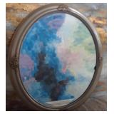 11 - OVAL WALL MIRROR 30X27'