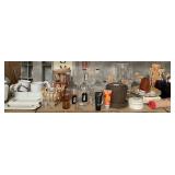 43 - NEW WMC GLASSWARE, MUGS, SERVING PLATES (E1)