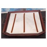 11 - WOODEN SERVING TRAY (H207)