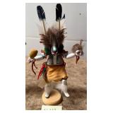 482 - NATIVE AMERICAN SIGNED KACHINA 14'T (N117)