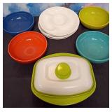 11 - MIXED PIECES VINTAGE FIESTAWARE (H189)