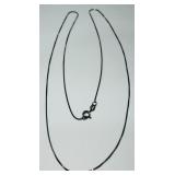 STERLING SILVER 24INCH  CHAIN 3.40GRS