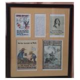 11 - WWI POSTER PRINTS FRAMED 12X14' (L16)