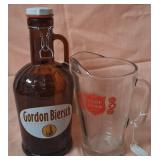 11 - VINTAGE JUG & GLASS PITCHER (L50)