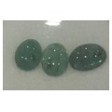 2.36CT CABOCHON EMERALD GEMSTONES