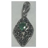 STERLING SILVER GEMSTONE PENDANT 1.90GRS