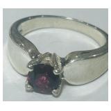 STERLING SILVER GEMSTONE RING 4.80GRS