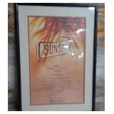11 - 'SUNSET BLVD' PROMO POSTER FRAMED (C197)