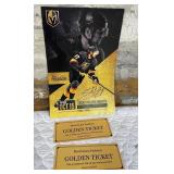 11 - VGK COLLECTIBLE GOLDEN TICKETS & POSTER (C101