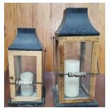 11 - TWO CANDLE LANTERNS (L100)