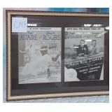 11 - ASTAIRE & ROGERS MOVIE PRINTS FRAMED (C147)