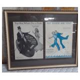 11 - ASTAIRE & ROGERS MOVIE PRINTS FRAMED (C148)