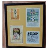 11 - WWI POSTER PRINTS FRAMED 12X14' (L14)