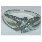 STERLING SILVER GEMSTONE RING 2.30GRS