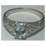 STERLING SILVER GEMSTONE RING 2.50GRS