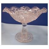 489 - CUT CRYSTAL PEDESTAL CANDY DISH (N7)