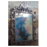11 - WALL MIRROR IN ORNATE FRAME 49X31' (C237)
