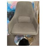 11 - MODERN SWIVEL CHAIR WITH CHROME BASE