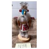 482 - NATIVE AMERICAN SIGNED KACHINA 8'T (N118)