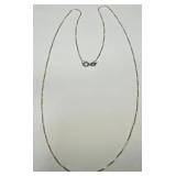 STERLING SILVER 16INCH BOX CHAIN 2.00GRS