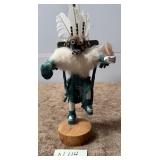 482 - NATIVE AMERICAN SIGNED KACHINA  13'T (N114)