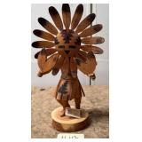 482 - NATIVE AMERICAN SIGNED KACHINA 14'T (N113)